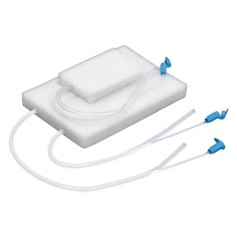 Rainhome Medical dressing NPWT dressing kit 15x10x1cm including white wet PVA foam with tube adhesive film I/Y connector clip