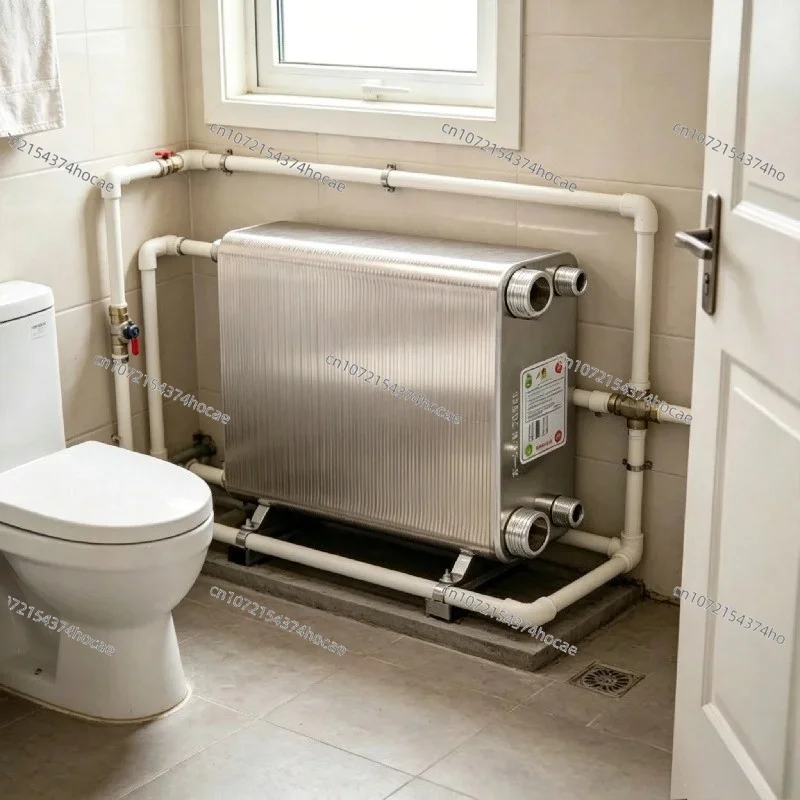 120 Plates Stainless Steel Brazed Plate Heat Exchanger Water Heater Counter Flow Cooler Industrial Chiller