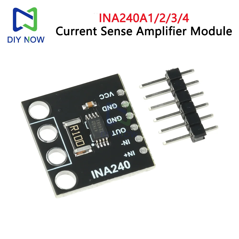 وحدة INA240 كسب 20/50/100/200 فولت/فولت وحدة مكبر للصوت للمراقبة الحالية واحصل التيار ثنائي الاتجاه