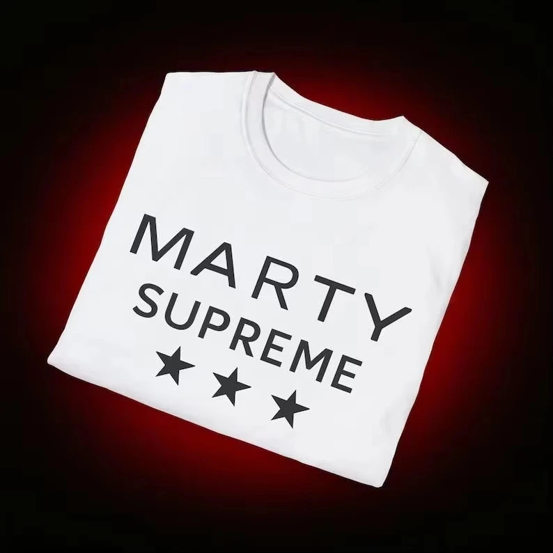 movie Marty Supreme three star graphics pure Cotton unisex shirt 2026 Summer New Men's fashion Y2k Short sleeve Tops fan gift
