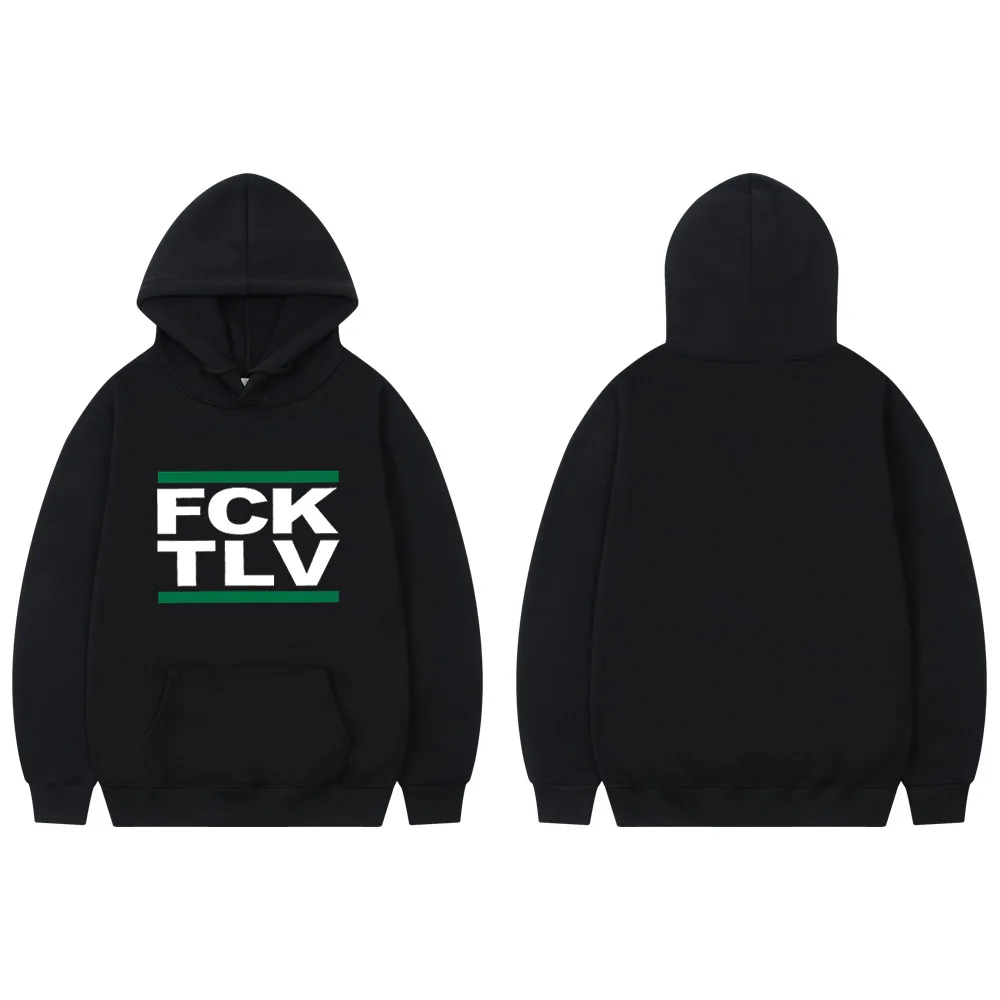 FCK TLV 2D Print Hoodeis Sweatshirts Men/women Fashion Hoodie Streetwear Boys/girls Clothes Autumn Kids Tops FCK TLV Clothing