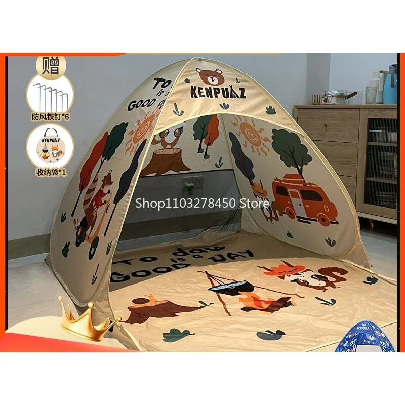 

Tent Outdoor Children Camping Beach Seaside Quickly Open Sun Protection Camping Automatic Foldable Indoor Picnic Small Equipment