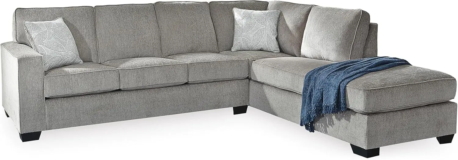 Sofa modułowa Altari Urban z leżanką, z poduszkami na siedzisko, 2 poduszki dekoracyjne i funkcja rozkładania na łóżko z pamięcią kształtu.