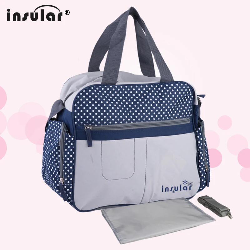 Insular Multi-functional Baby Diaper Bags Waterproof Mommy Nappy Changing Bag Fashion Messenger Bag Mum Stroller Bags For Baby