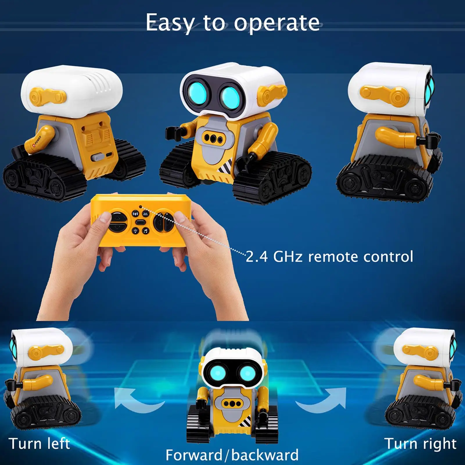 Toy Robots for Boys Interactive RC Robot Gesture Sensing Preschool Learning Robotic Pet Educational Toys Remote Control for Boys