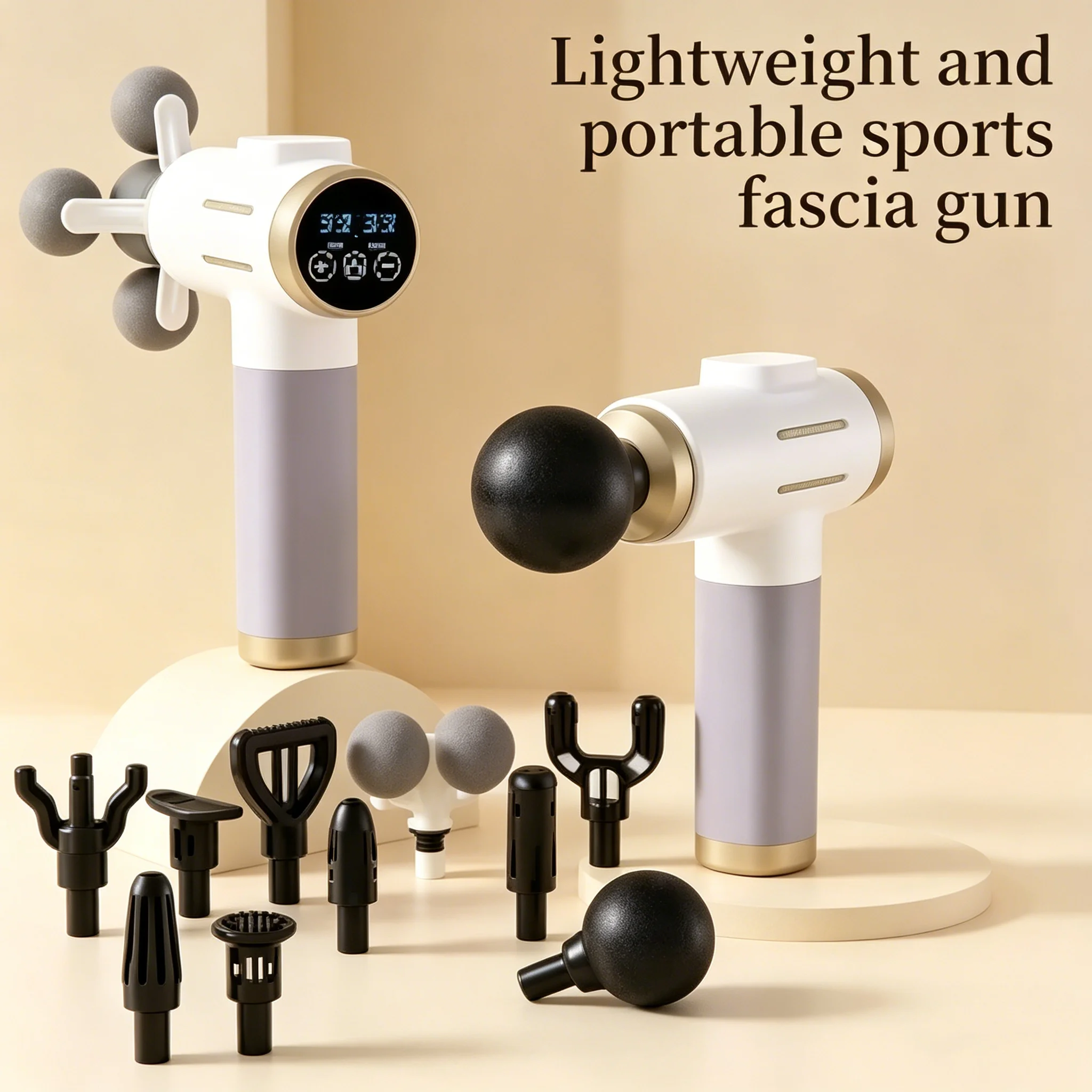 Electric fascia gun muscle massager instrument, intelligent new model of cervical membrane muscle massage gun for home use