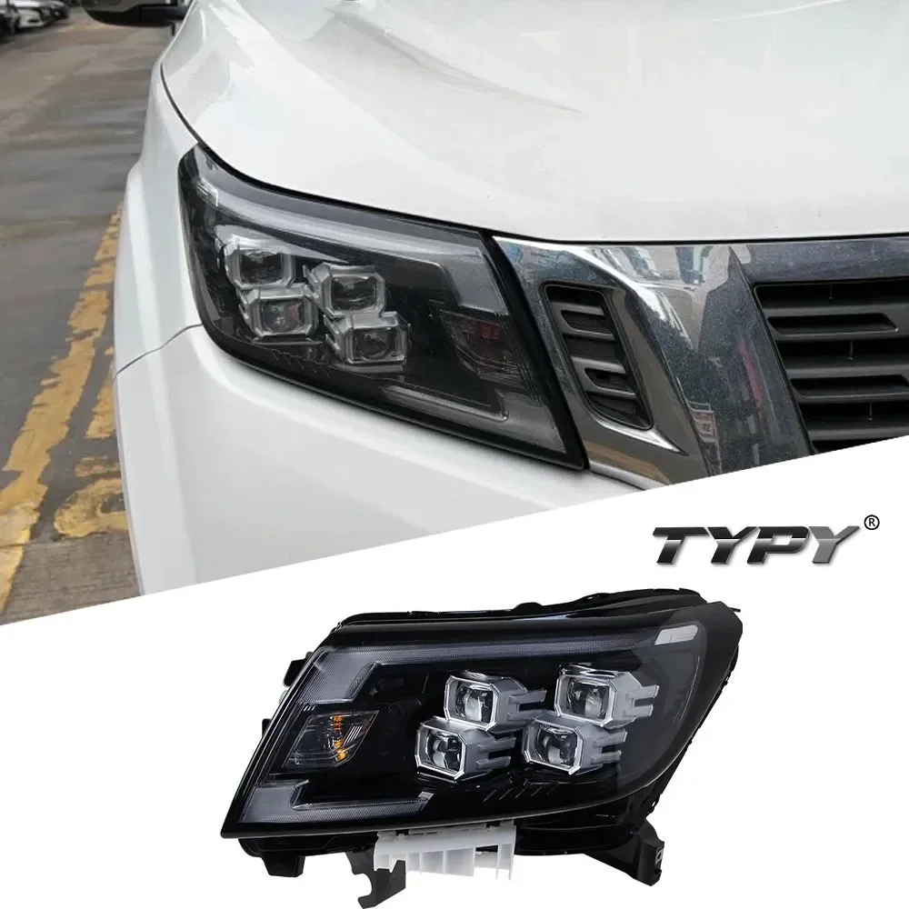 Car Headlight Assembly For Nissan NAVARA 2014-2022 Headlight Upgrade Modified to Dynamic Turn Signal Car LED Headlight
