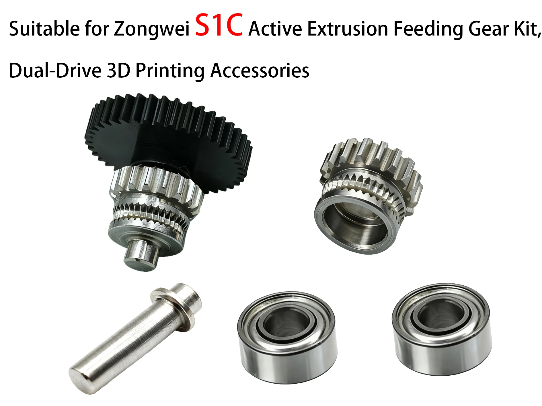 

Dual-Drive Active Extrusion Feeding Gear Kit for Zongwei Cubic S1C - 3D Printer Accessories