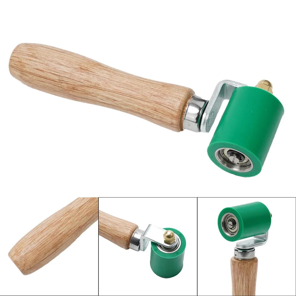 Two Way Bearing Design Solid Wood Handle High Temp Resistant Hand Welding Roller for Waterproof and Tarpaulin Membranes