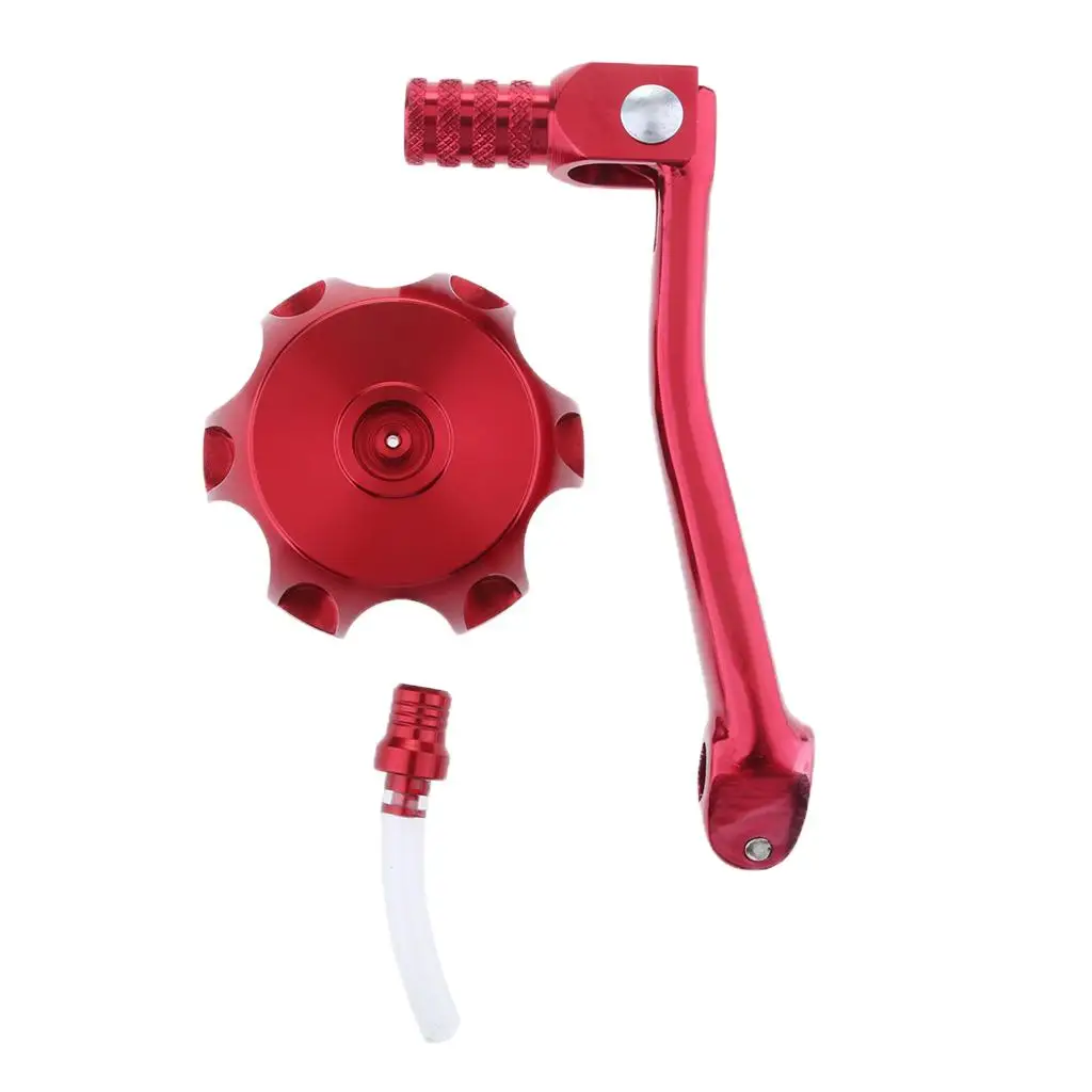 11mm Gear Lever, Motorcycle Folding er Handle + Hose for 50cc 70cc 110cc 125cc Dirt Bike ATV Buggy