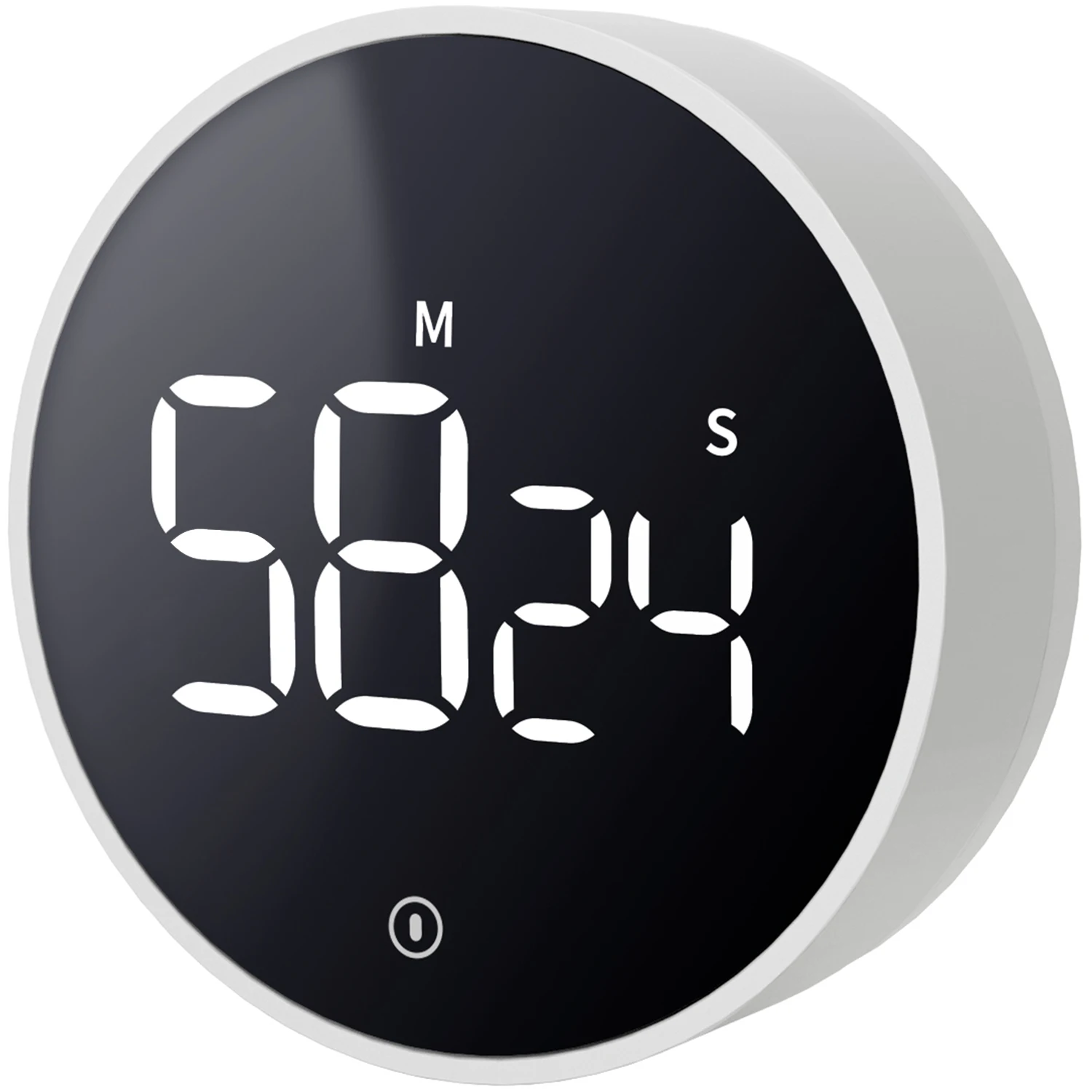 Minuterie de cuisine électronique LED, bouton visuel numérique, compte à rebours magnétique, minuterie d'étude, cuisine à domicile, cuisson, douche 2