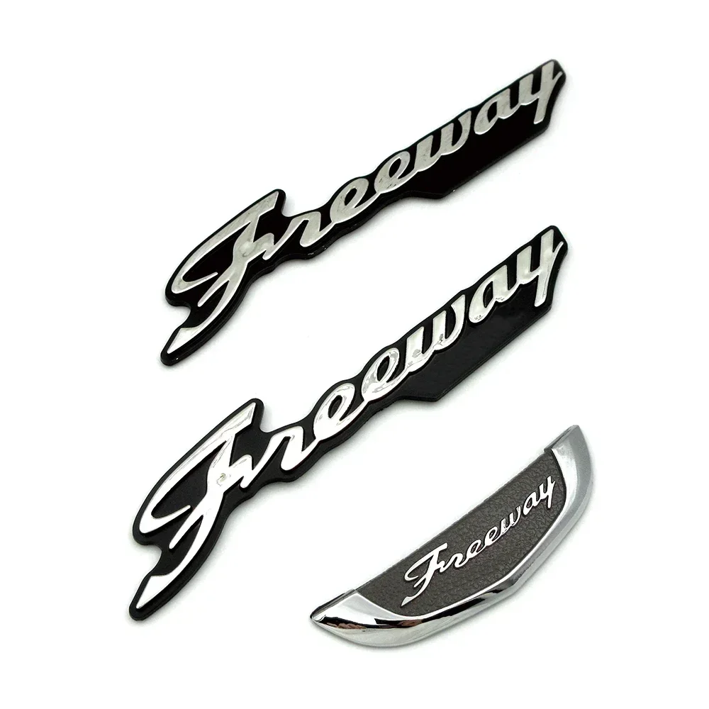 A/A/Motorcycle 3D ABS Plastic Tank Wheel Logo Chrome/Gold Decorative Sticker Emblem Badge Decals For Honda Freeway CH250 MF-03 D