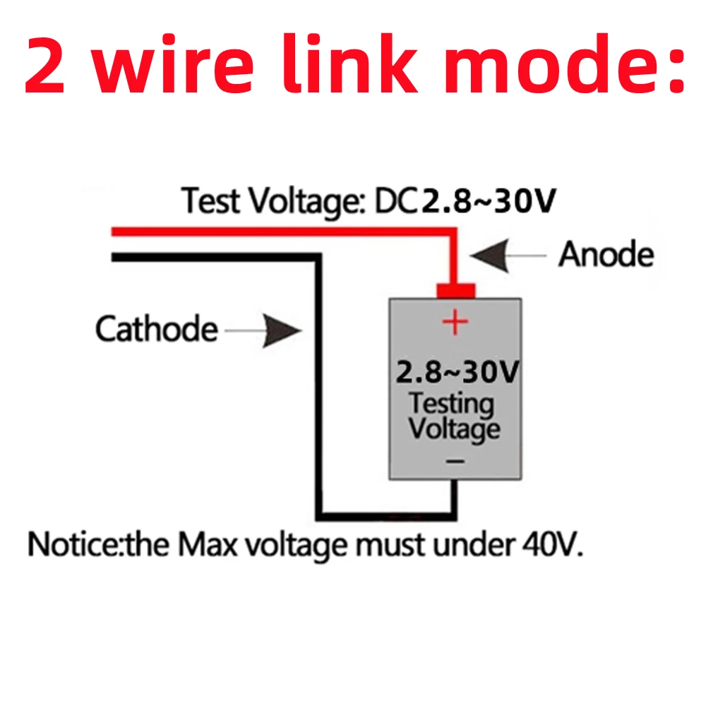 Testeur de tension d'alimentation mobile pour voiture automatique, voltmètre numérique LED CC, compteur de tension, détecteur 12V, rouge, vert, bleu, 0.28 pouces, 2.8V-30V, 5 pièces