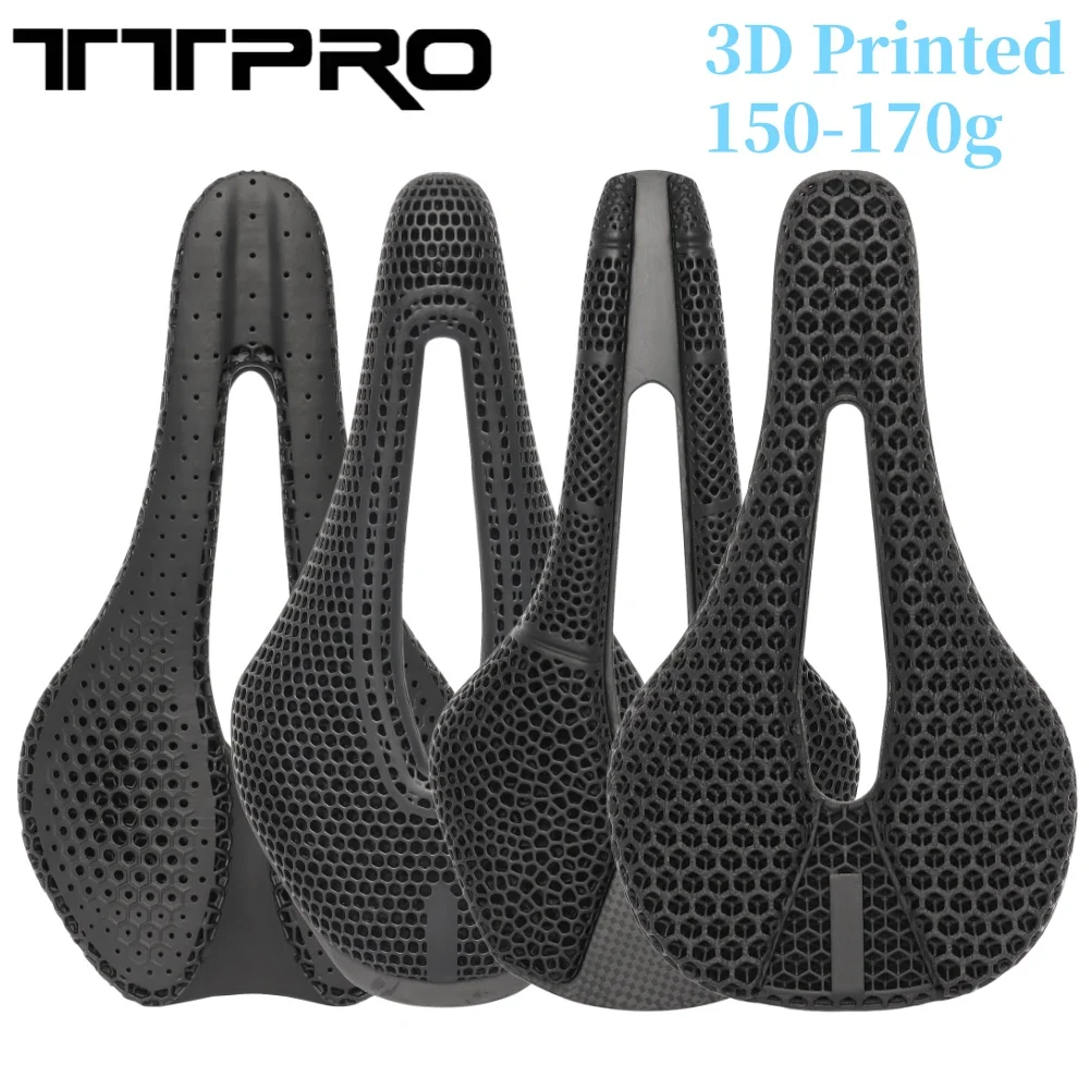 

TTPRO 3D Printed Bicycle Saddle Ultralight Hollow Comfortable Carbon Fibre MTB Road Racing Bike Saddle Cycling Seat