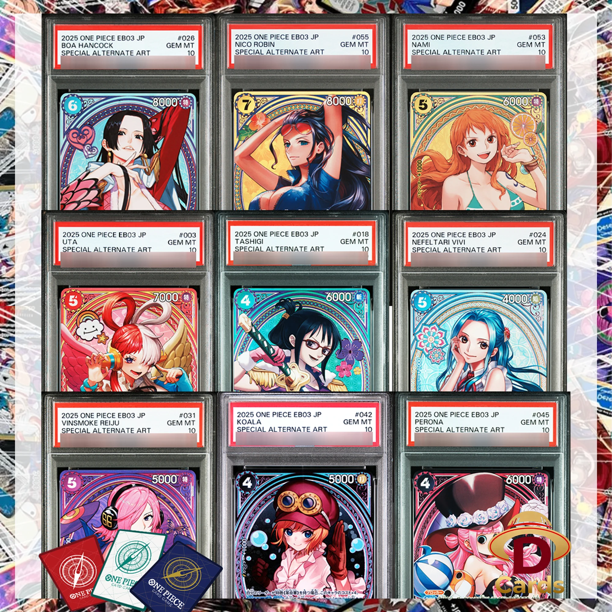 One Piece 2026 One Piece EB03-Heroines Edition Special Alternate Art SR Series Gem Mt10 Card Collectibles Game Anime Proxy Cards