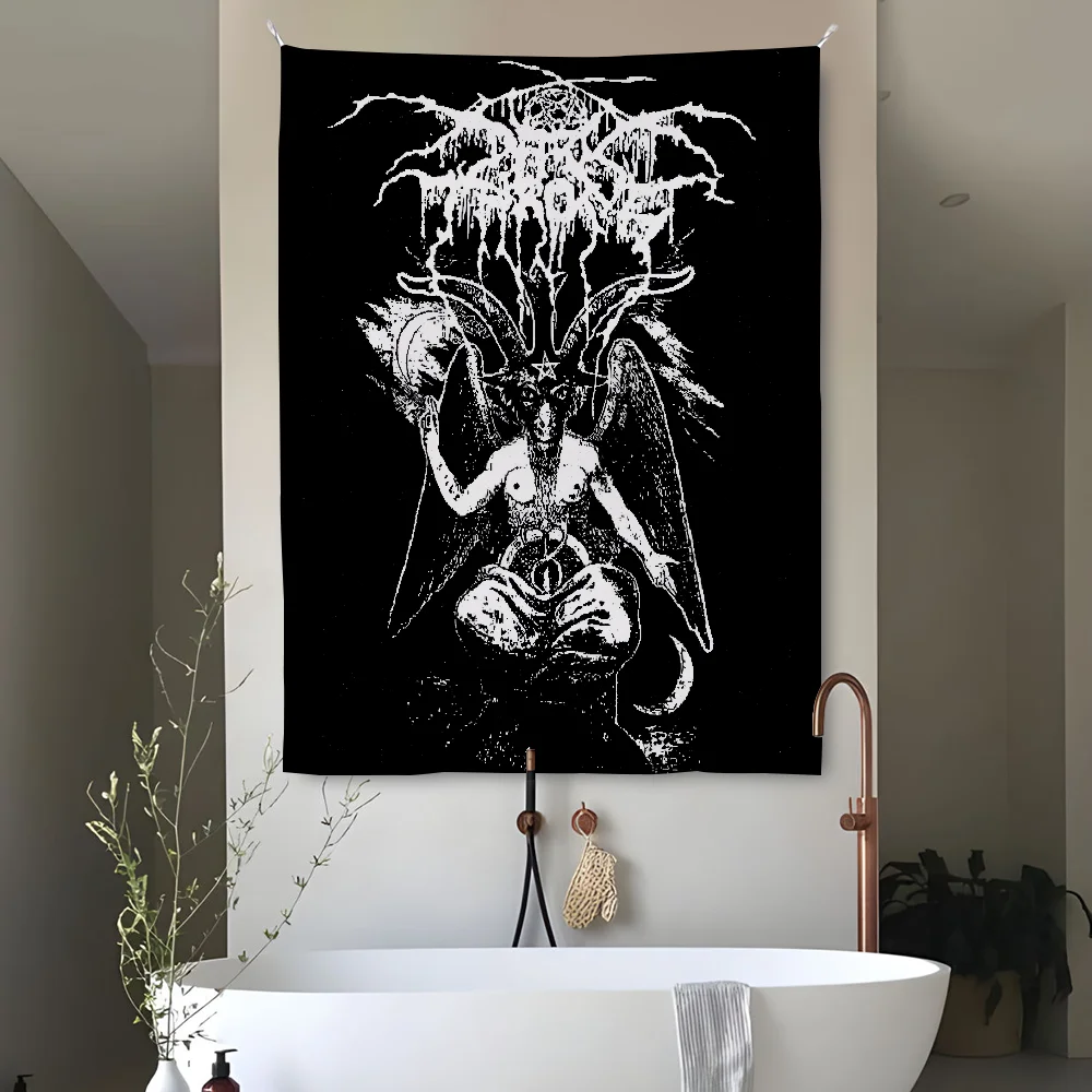 

D-DARKTHRONES True Norwegian Metal Tapestry Perfect For Home&Living Bedroom Decor Wall Art Backdrop Banner