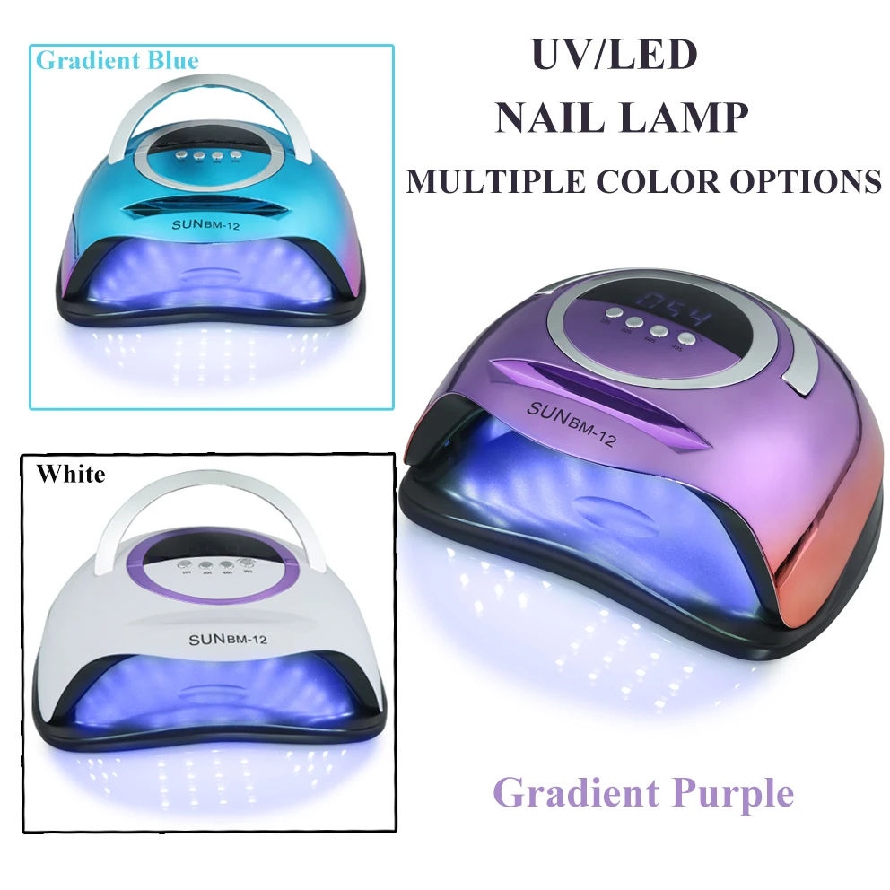 SUN BM-12 Nail Dryer Machine 66LEDs 2-in-1 LED/UV Nail Lamp for Nail Gel Polish Curing Manicure Lamp with Four Timer LCD Display