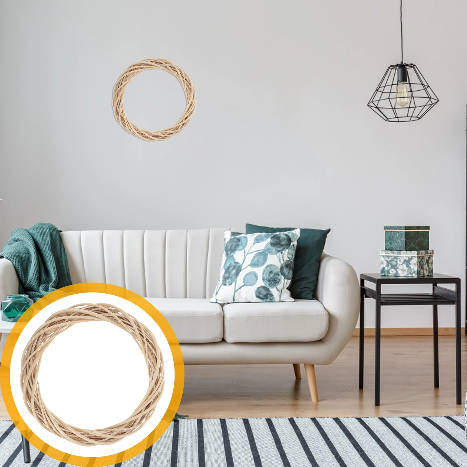 

30Cm Burlywood Grapevine Vine Branch Decorative Wooden Wreath For Craft Door Wall Holiday Wedding Party Decoration Natural