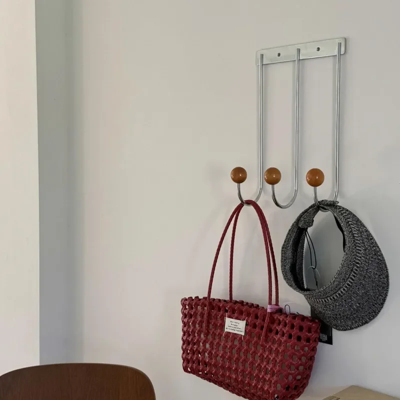 Ins Wall Cabinet Door Special Hole-free Hook Wall Hanging Household Entrance Porch Hanger Decoration Living Room Bedroom 6