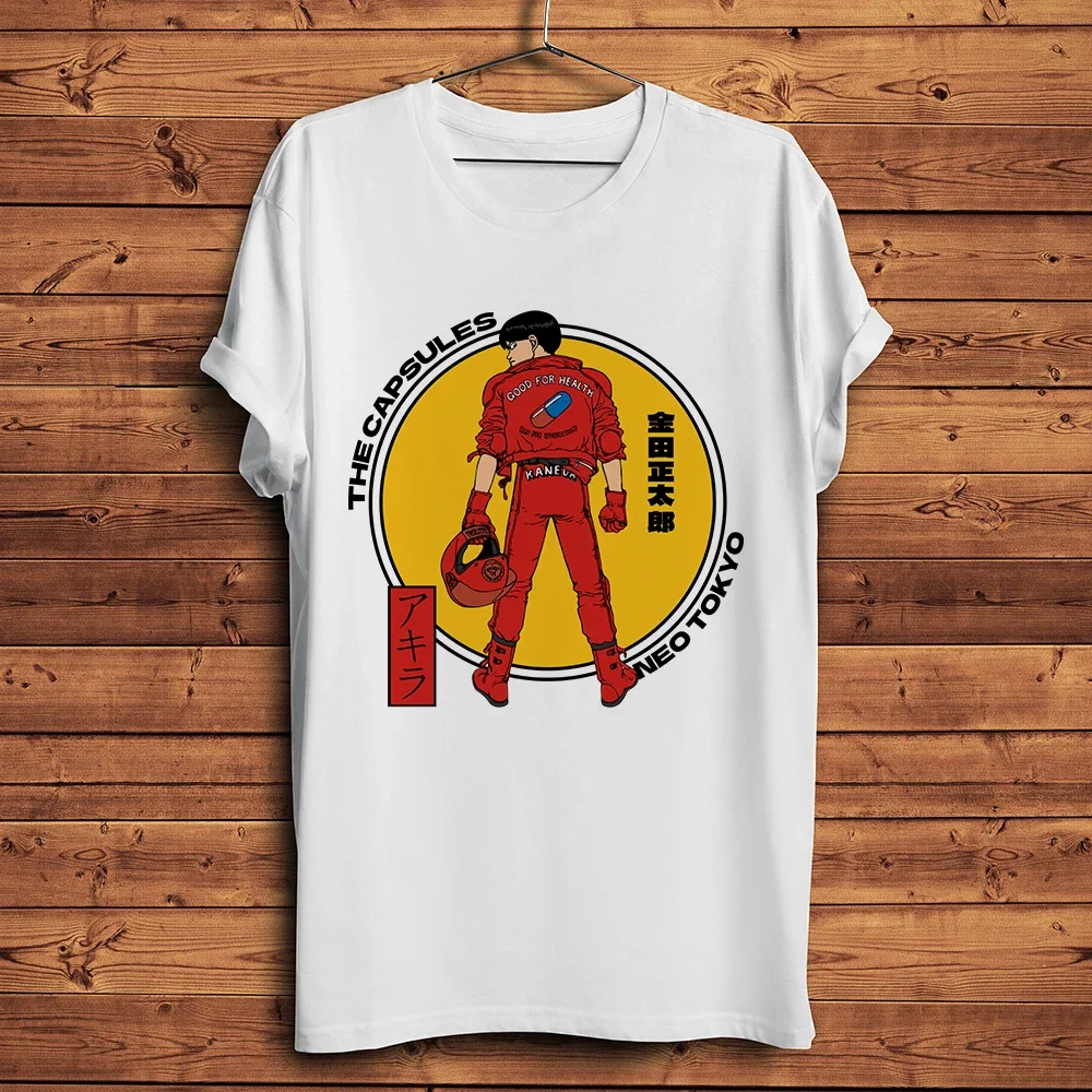 Akira neo tóquio camiseta mangá engraçada, camiseta masculina de manga curta com gola redonda, camiseta de anime unissex, estampa respirável sem cola, roupa de rua