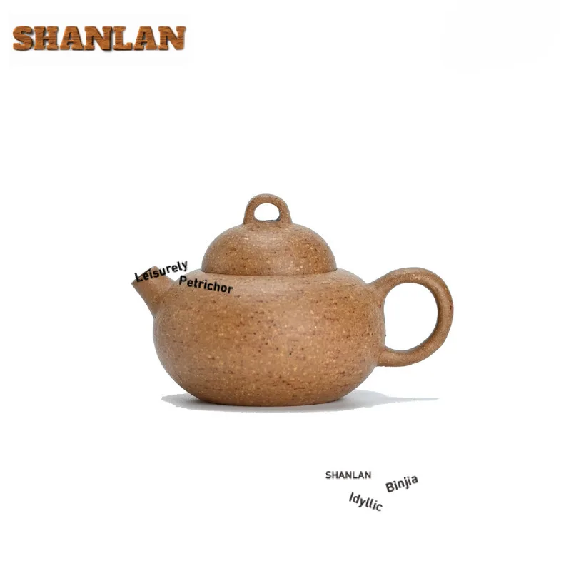 

60 мл Эстетические фиолетовые глиняные чайники Исин ручной работы, мини-милый нефритовый жемчужный горшок, сырая руда, грязевой чайник, чайный сервиз Zisha, украшения