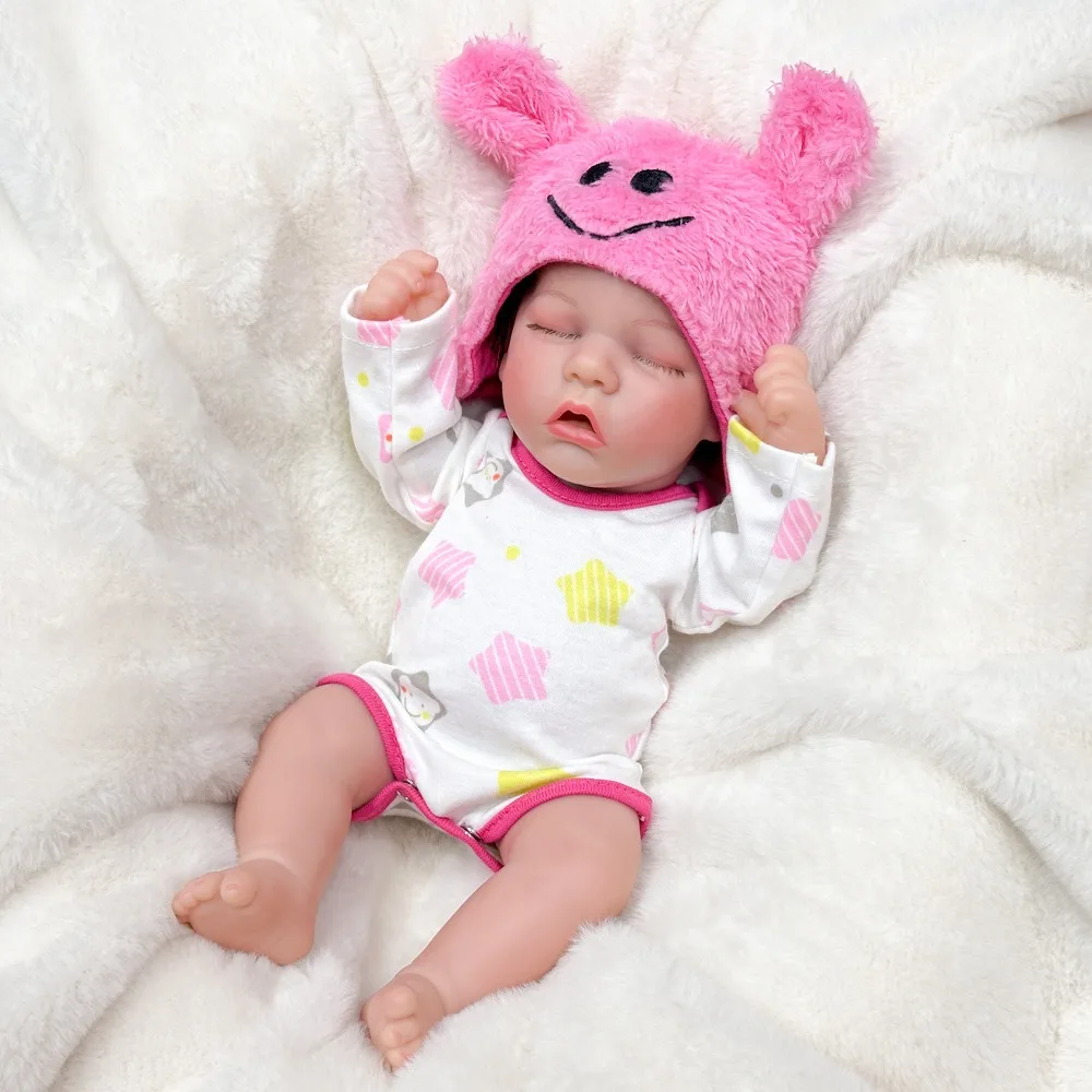 12-inch Twin Simulatie Babypoppen Zacht Vinyl Reborn Pop 3D Huidskleur Handgeschilderde Pop Xiao Shiqi Kan worden gewijzigd 017