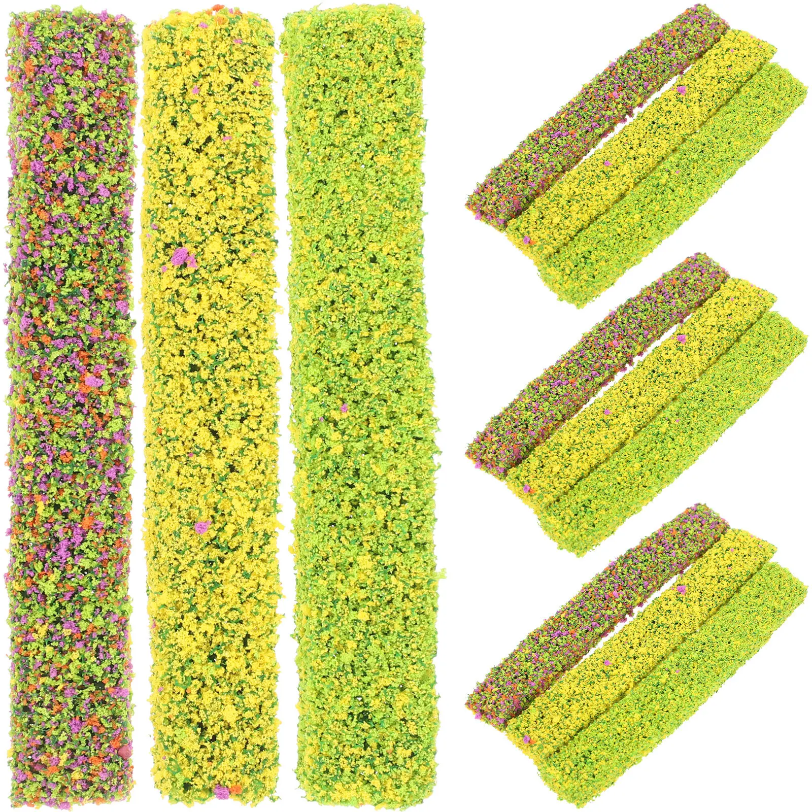 

15Pcs Simulation Grass Lawn Decoration Miniature Bush Cluster for Sand Table Micro Landscape DIY Shrub Vegetation Scene