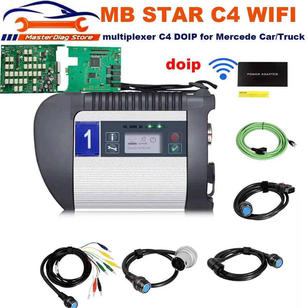 V2025.03 MB Star C4 Plus DOIP with SSD SD Connect MB SD Connect C4 Multiplexer C4 WiFi DOIP Function for Mercedes Car/Truck
