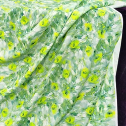 1 meter X 1.4 meter Painting Green Rayon Material Soft Viscose Fabric Children