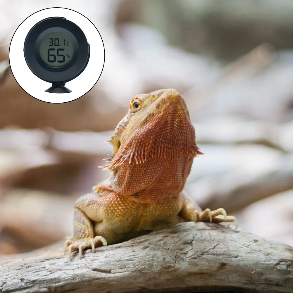 

Digital Reptile Thermometer Hygrometer High Precision Temperature Humidity Monitor for Terrarium Lizard Snake Supply LCD Screen