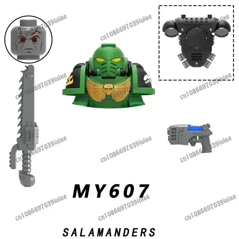 BEAST KINGDOM MY601 Ultramarines Swordsmen Guarding T60 Power Armor Mini Robot Figure Bricks Assembling Doll Building Blocks