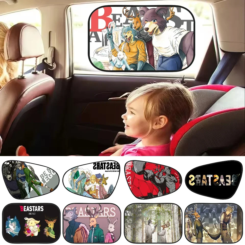 

BEASTARS Car Sun Shade UV Protection Electrostatic Adsorption Car Window Sunshade For Kids Universal Auto Curtain