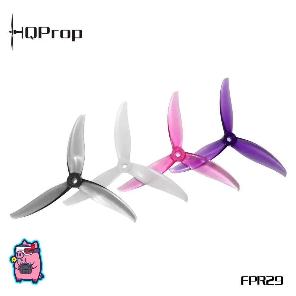 20 Pairs HQProp FlowerPig R29V3 (2CW+2CCW)-Poly Carbonate