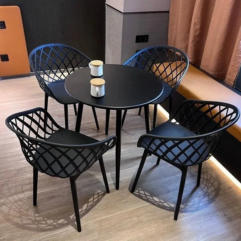 Internet celebrity table and chair combination leisure reception negotiation round long table