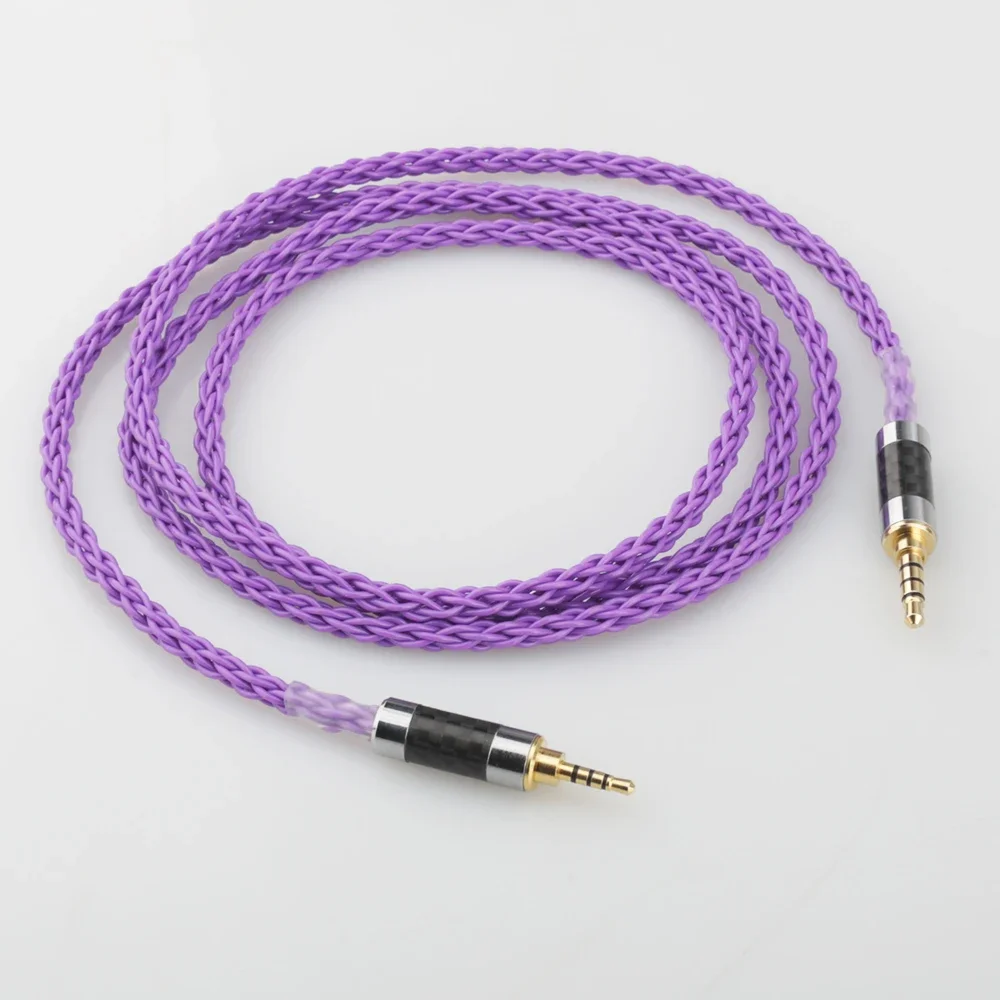 Audiocrast HIFI 4pin XLR/2.5mm // 4.4mm كابل ترقية سماعة الرأس المتوازن لسماعات Fostex T60RP T20RP T40RPmkII T50RP