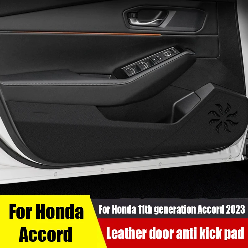 For Honda 11th generation Accord 2023 Anti fouling and anti scratch film protective sticker leather door anti kick pad