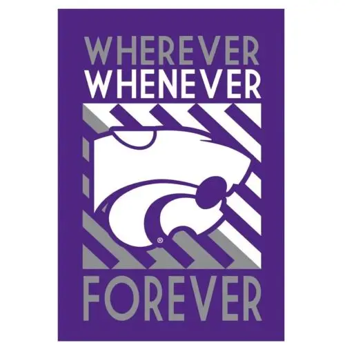 Kansas State Wildcats Suede Garden Flag 12.5 x 18 Team Sports America