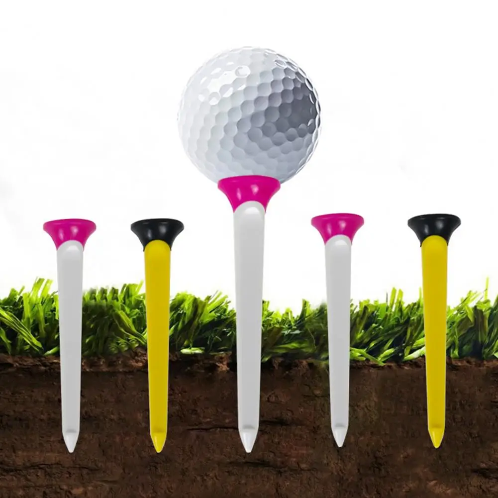 

Lightweight Golf Tees Golf Tee Kit Professional Unbreakable Plastic Golf Tees Set Reduce Friction Resistance 8cm Curved for Men