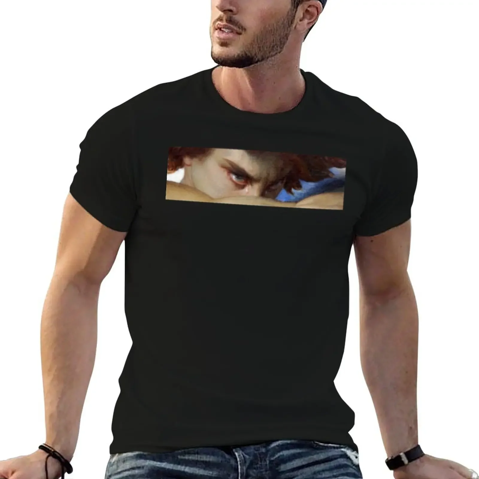 Fallen Angel Alexandre Cabanel The Devils Eyes T-Shirt graphic tee shirt quick-drying clothing for men