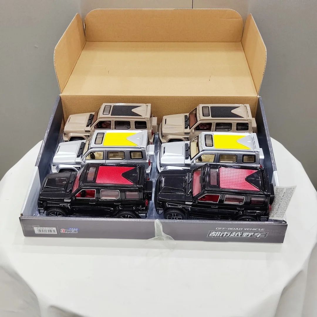 

300SUVsimulation alloy inertial music flash urban off-road vehicle model classic static display can collect children's toy gifts