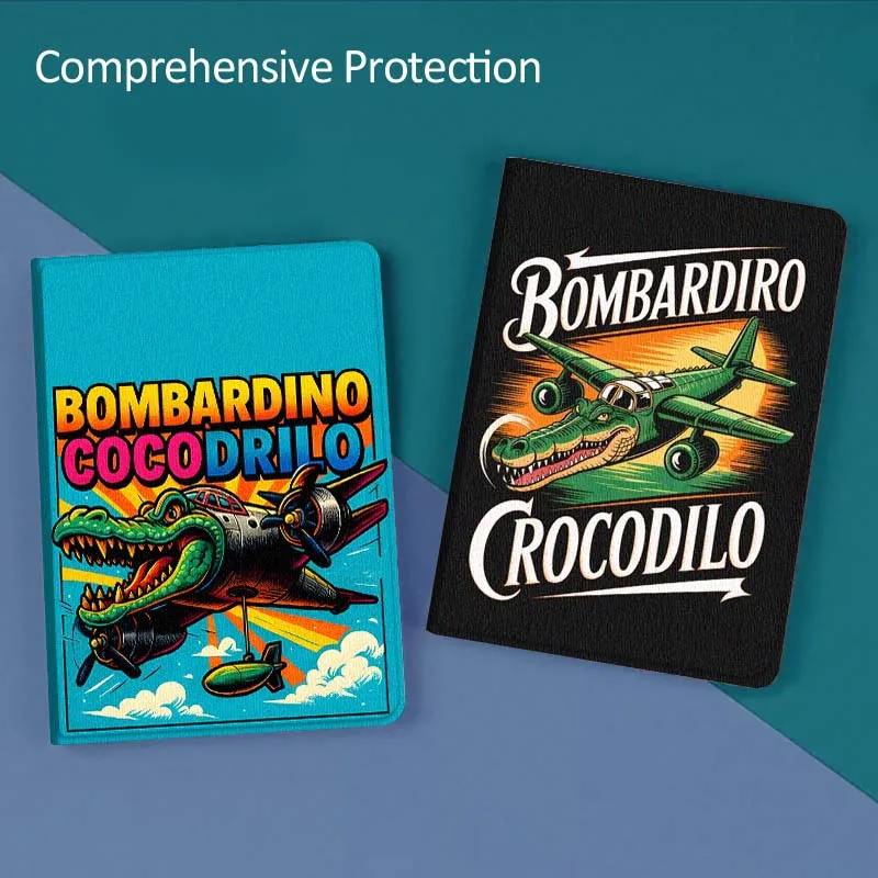

Bombardiro Crocodilo Gift For Huawei MediaPad T5 T10s M6 M5Lite SE Honor Tab 5 6 7 V7 V8 X8a X9a Pro Soft Tablet Case