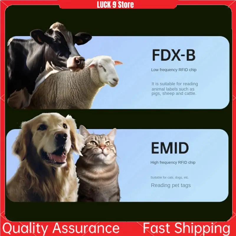 Animal Chip Reader 134.2/125Khz Dual Frequency Stores 800 Data Color Screen For Cats Dogs And Livestock-AB52