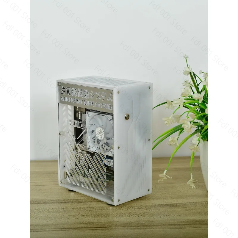 Semi-high ITX Compact DIY Mini Portable  Full Side Transparent Desktop Computer Small Host Case
