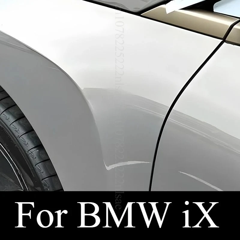 For BMW IX Car Mirror Covers  Exterior Door Handle Stickers Premium Carbon Fiber Style Protective Trim Decals Accessories