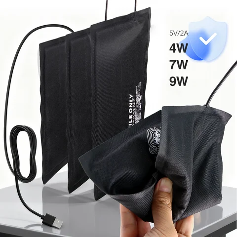 Garden Reptile USB Temperature Heating Pad Fiber Cloth for Reptiles Snakes Lizard Hermit Crab Turtle USB Heating Pad for Reptile