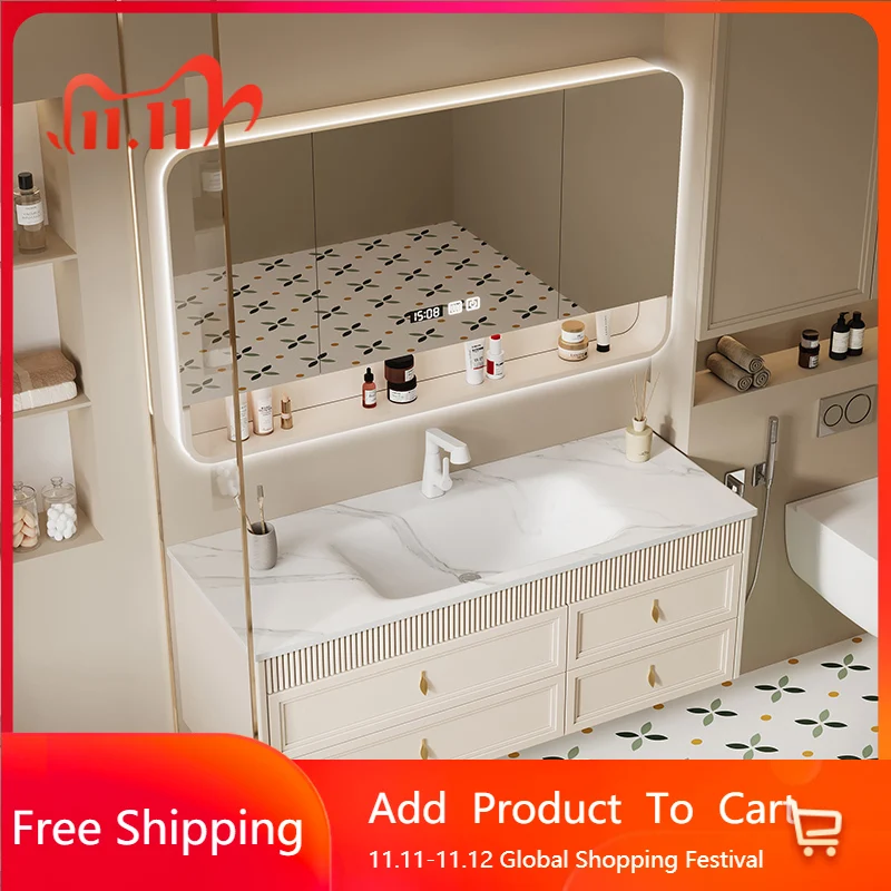 

Office Vanity Shelf Bathroom Cabinet Drawers Storage Bathroom Vanity Toilet White Service Meuble De Rangement Trendy Furniture