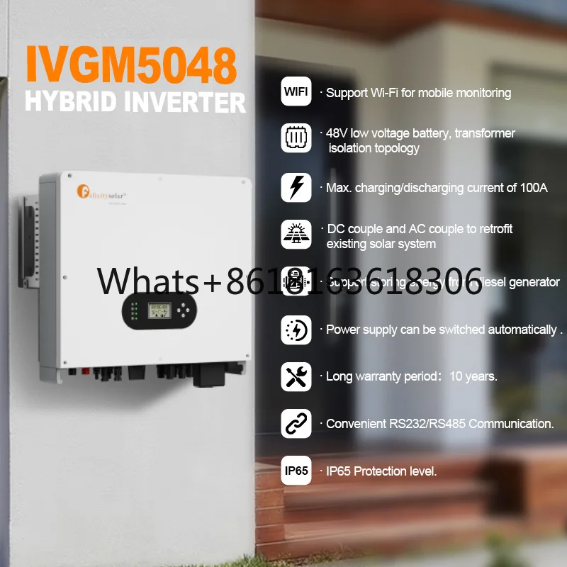 5kw Three-phase grid-connected Solar Photovoltaic Inverter commercial