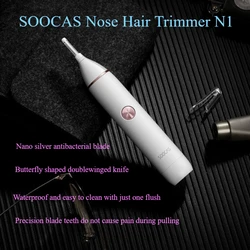 SOOCAS N1 Nose Hair Trimmer Multifunctional Trim Eyebrows Sideburn Hair Ears Hair Portable Waterproof Electric Vibrissa Shaver