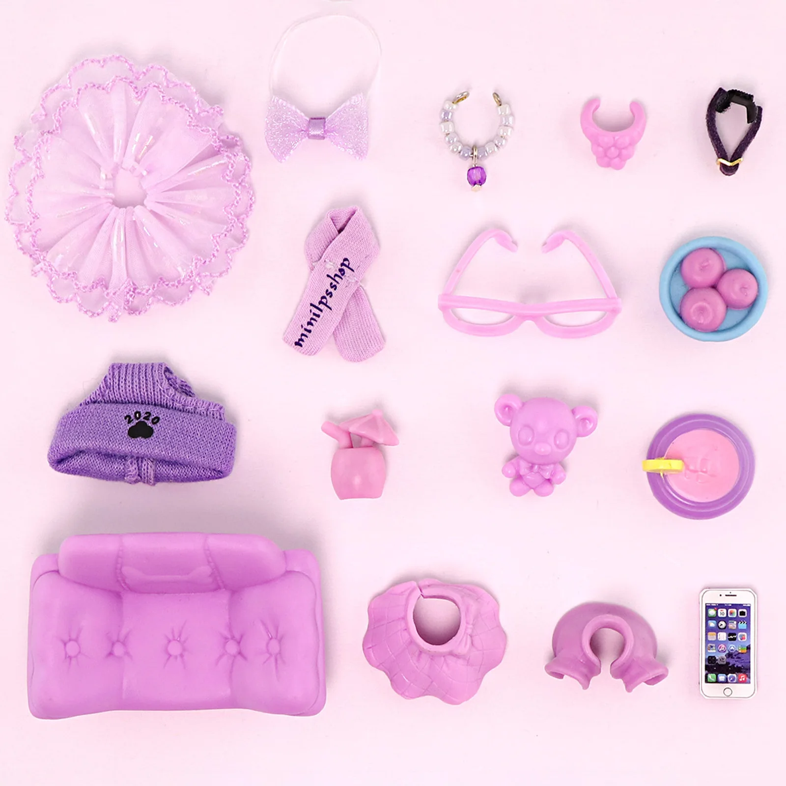 

lps Minilpsshop Pet Shop 16pcs Accessories Applicable To Shorthair Cat and Great Dane Dog Collie Dachshund Cocker Spaniel Cat