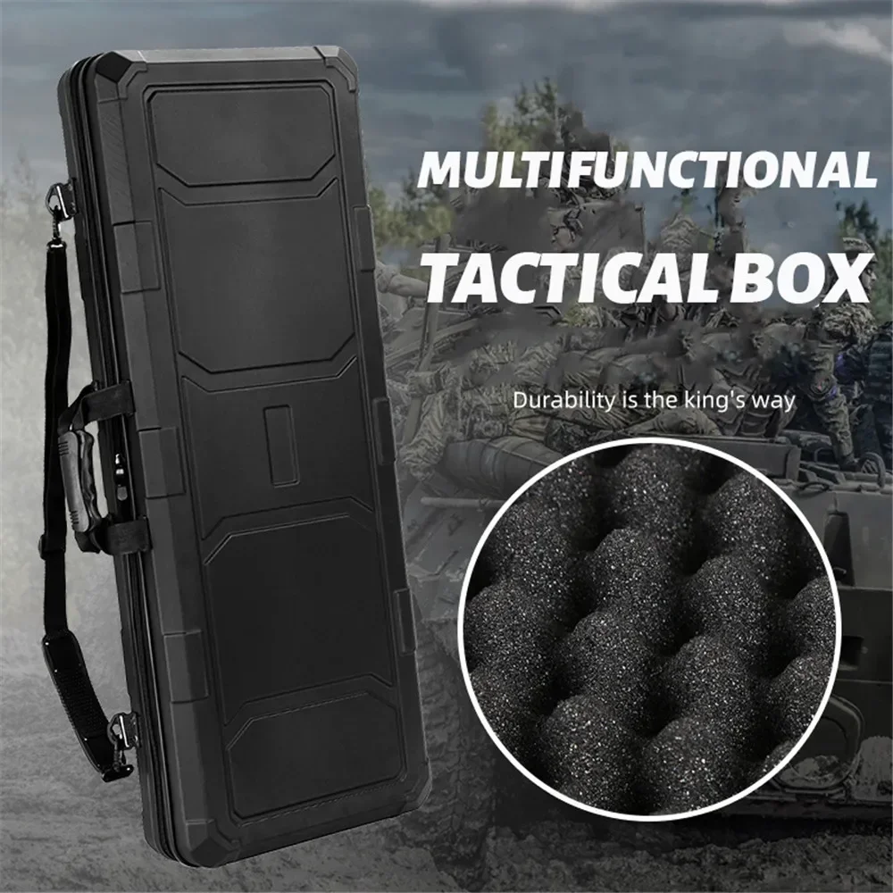 100cm Shockproof Tool Box Widened Tactical Suitcase Hard Shell Waterproof Drone Bow Fishing Rod Protect Storage Box